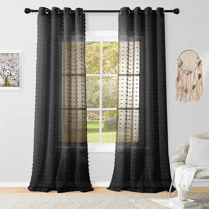 Black Sheer Curtains