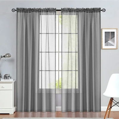 Grey Sheer Curtains