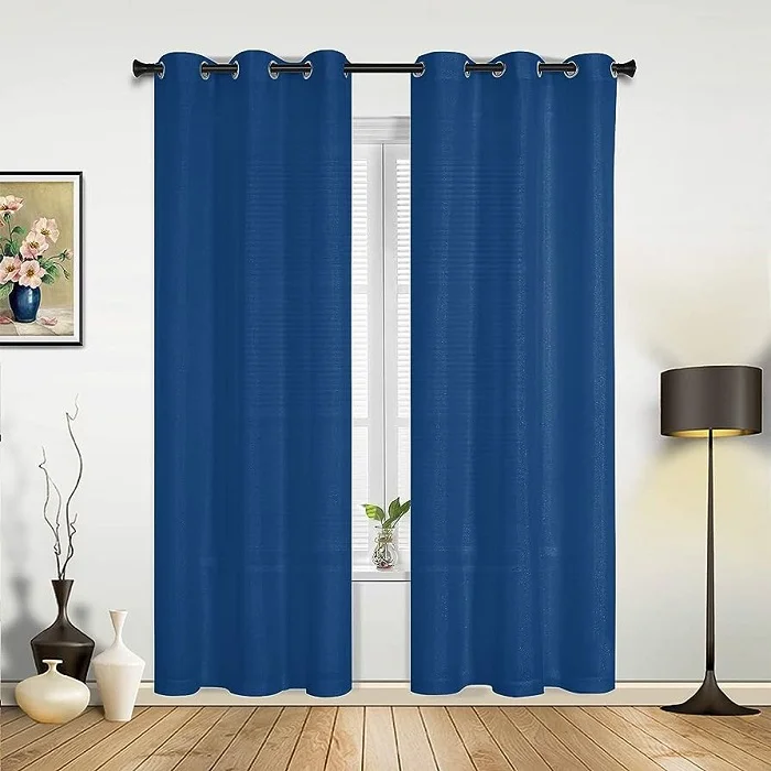 blue Sheer Curtains